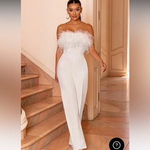 Club L London First Class white jumpsuit